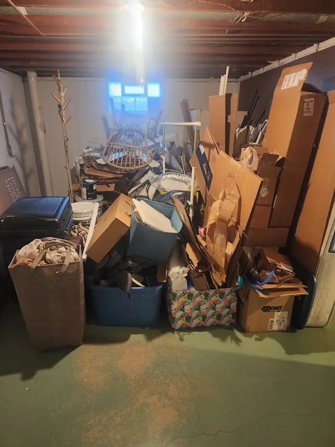 Roll-off dumpster container at job site for Roll Off Dumpster Rental in Shiloh